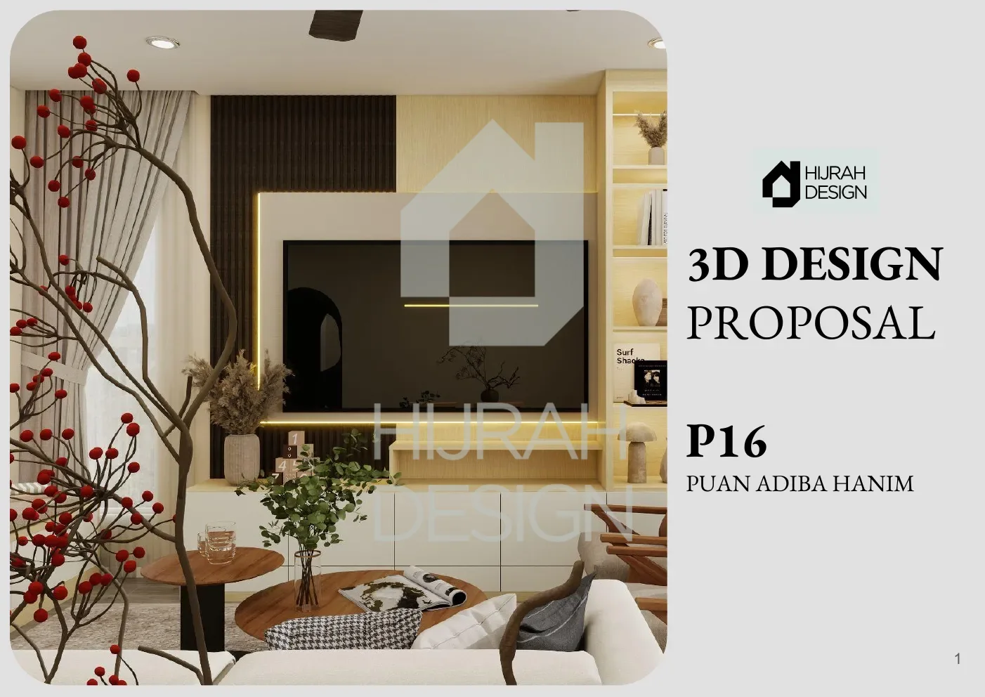 Puan Adiba Hanim — Interior design & build, Sanderling, Cyberjaya